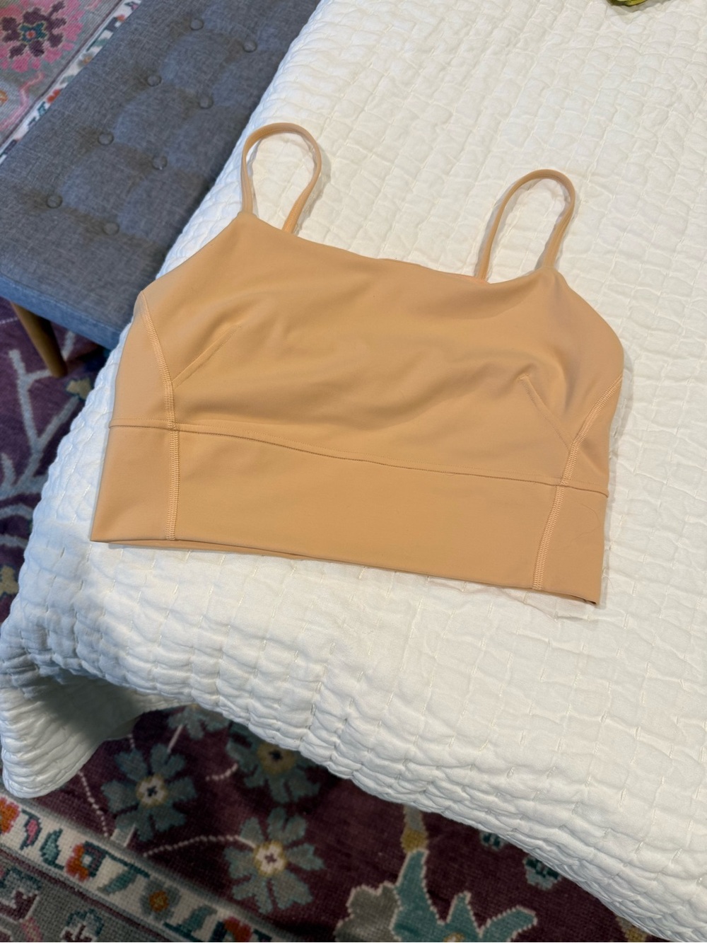 Lululemon Longline Seamless Nude Cropped Tank Top